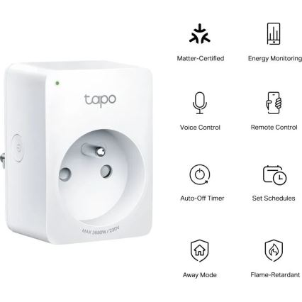 TP-Link - Inteligentná zásuvka E MATTER 3690W Wi-Fi