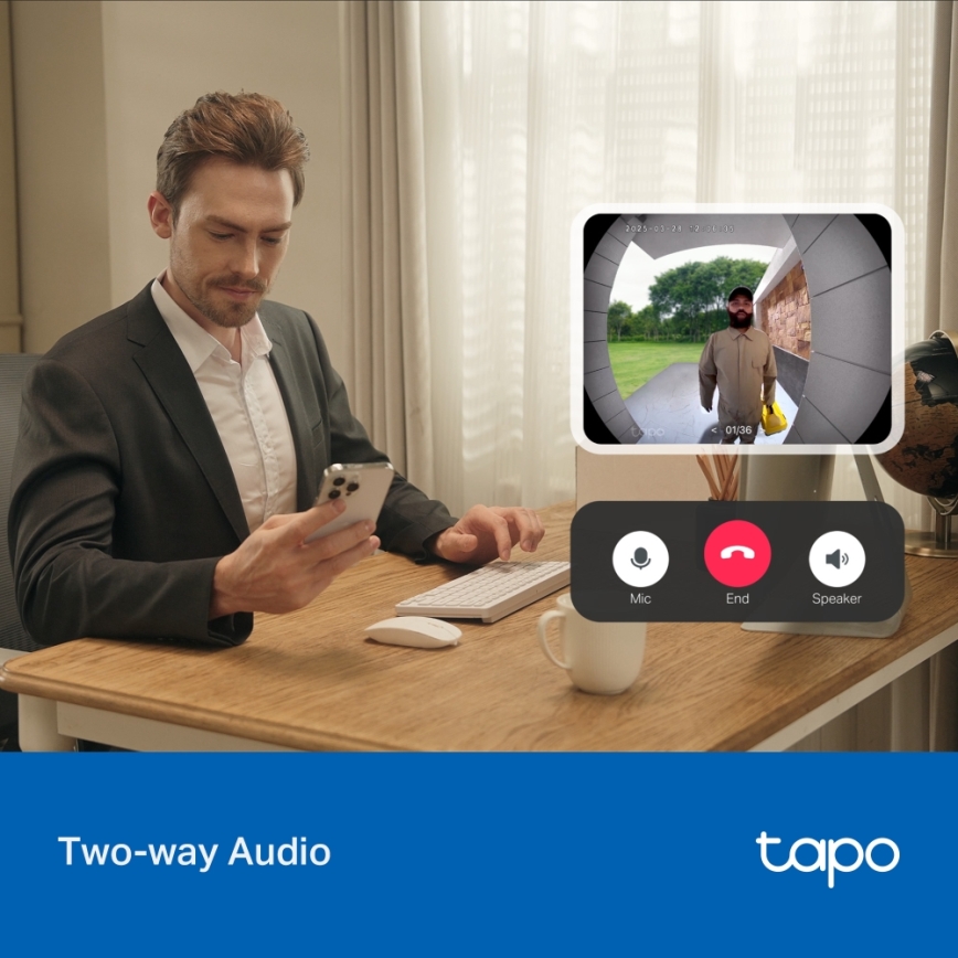 TP-Link - Inteligentný mini videozvonček s Wi-Fi