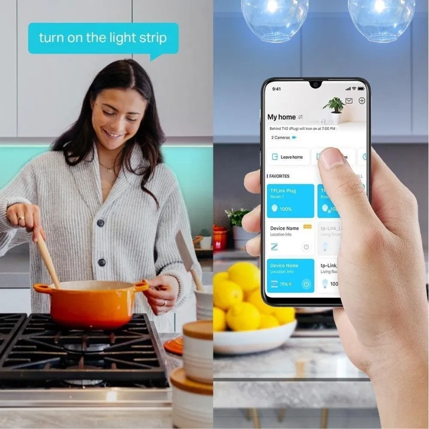 TP-Link - LED RGBW Stmievateľný pás 5 m LED/13,5W/230V Wi-Fi