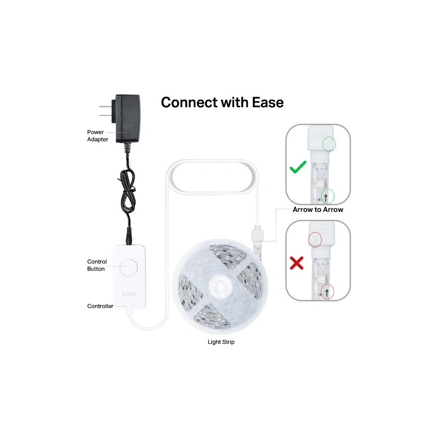 TP-Link - LED RGBW Stmievateľný pásik 5 m LED/13W/230V Wi-Fi