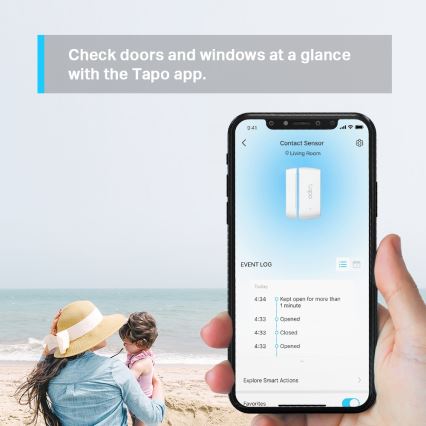 TP-Link - Smart kontaktný senzor 1xCR2032 Wi-Fi