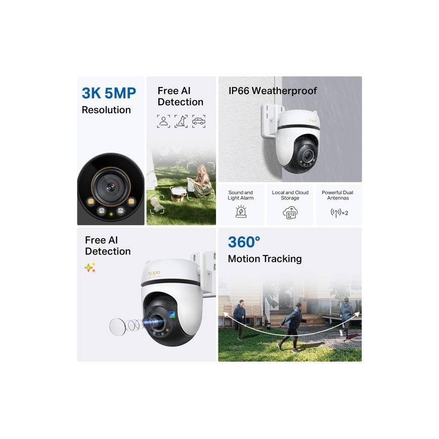 TP-Link - Vonkajšia kamera IP66 Wi‑Fi