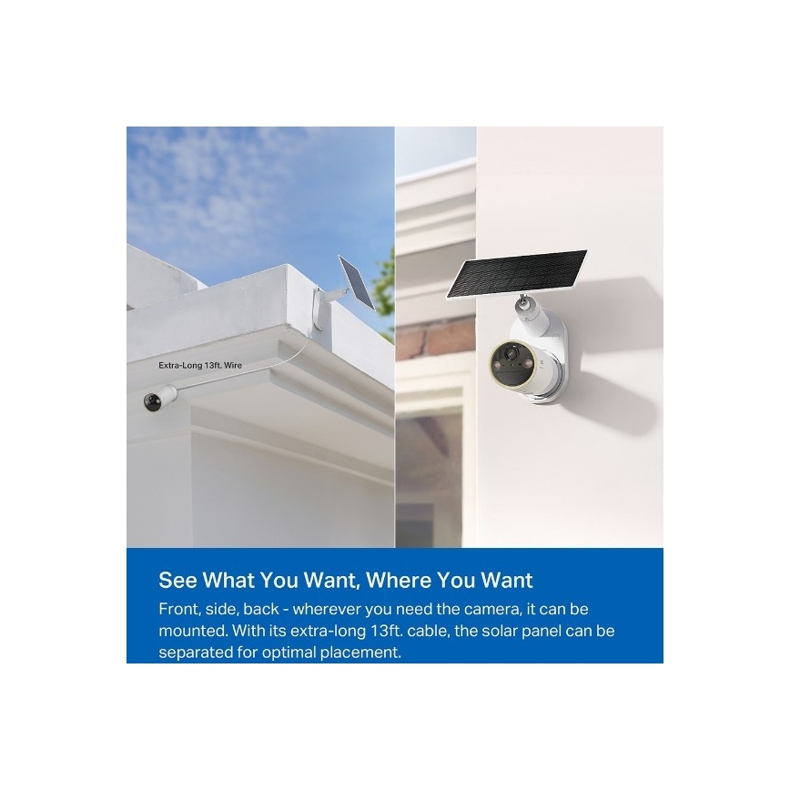 TP-Link - Vonkajšia solárna Wi-Fi kamera IP66