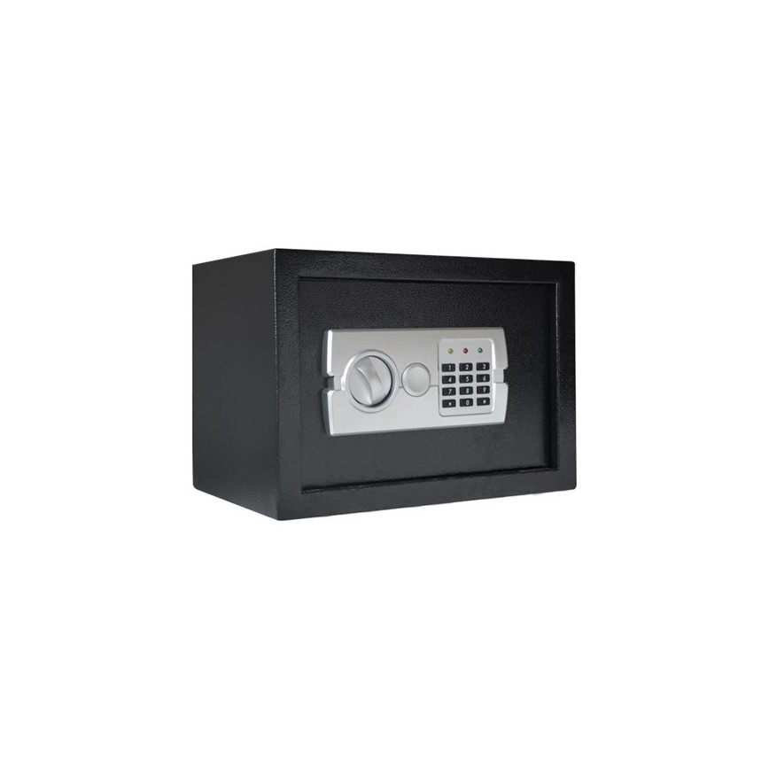 Trezor 4xAA 35x25 cm čierna/matný chróm