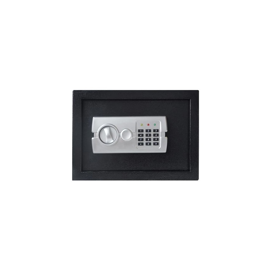 Trezor 4xAA 35x25 cm čierna/matný chróm