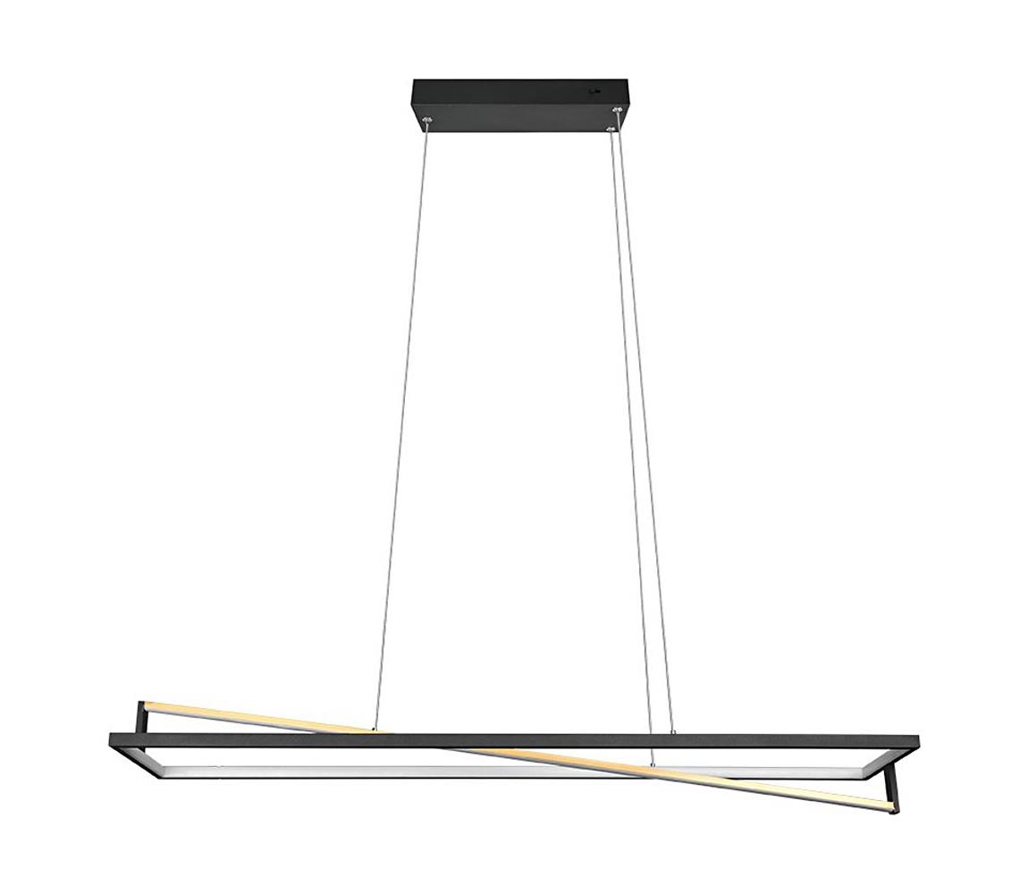 Trio - LED stmievateľný luster na lane EDGE LED/35W/230V 2300/3000/4000K čierna 326810132