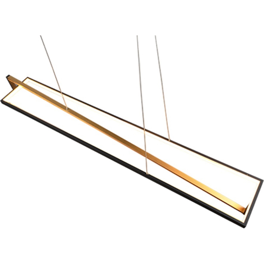 Trio - LED stmievateľný luster na lane EDGE LED/35W/230V 2300/3000/4000K čierna/zlatá
