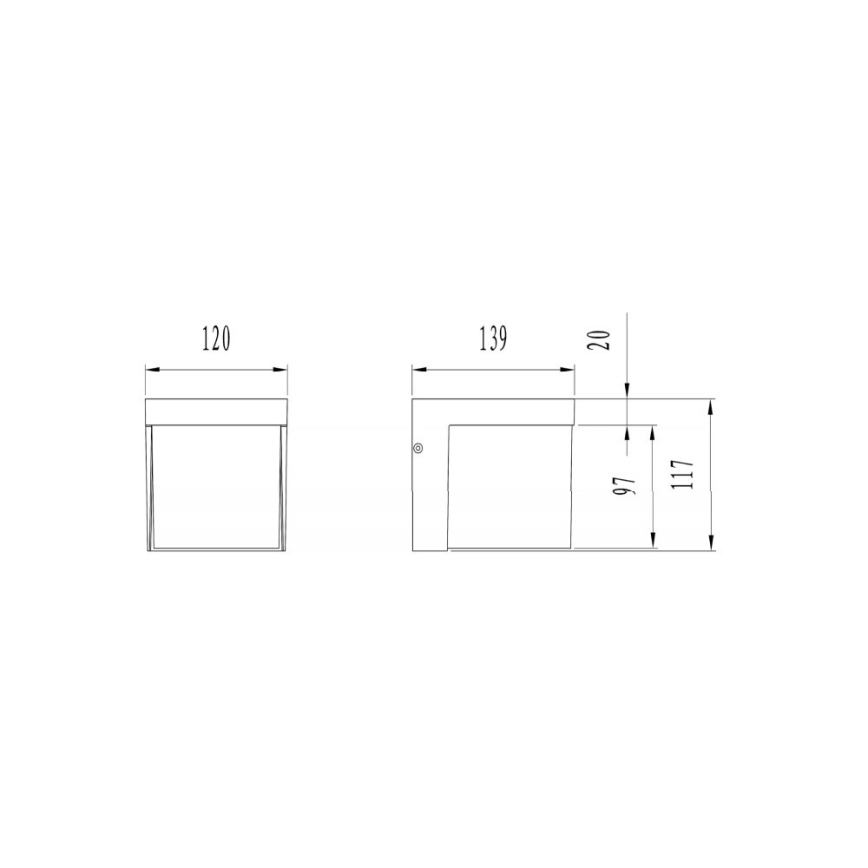 Trio - LED Vonkajšie nástenné svietidlo YANGTZE LED/4,5W/230V IP54 3000K