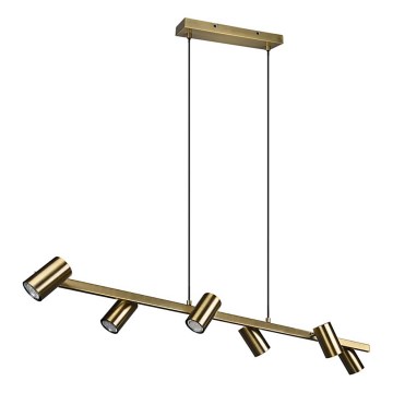 Trio - Závesný luster MARLEY na lanku 6xGU10/35W/230V mosadz