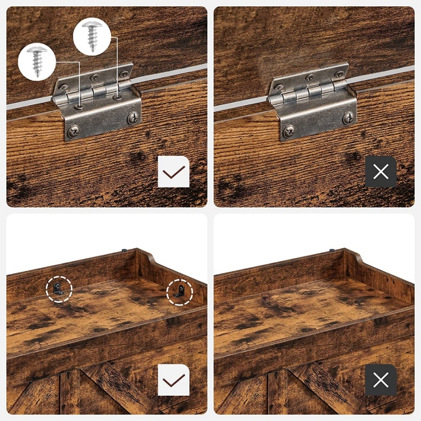 Truhla TOVIAN hnedá