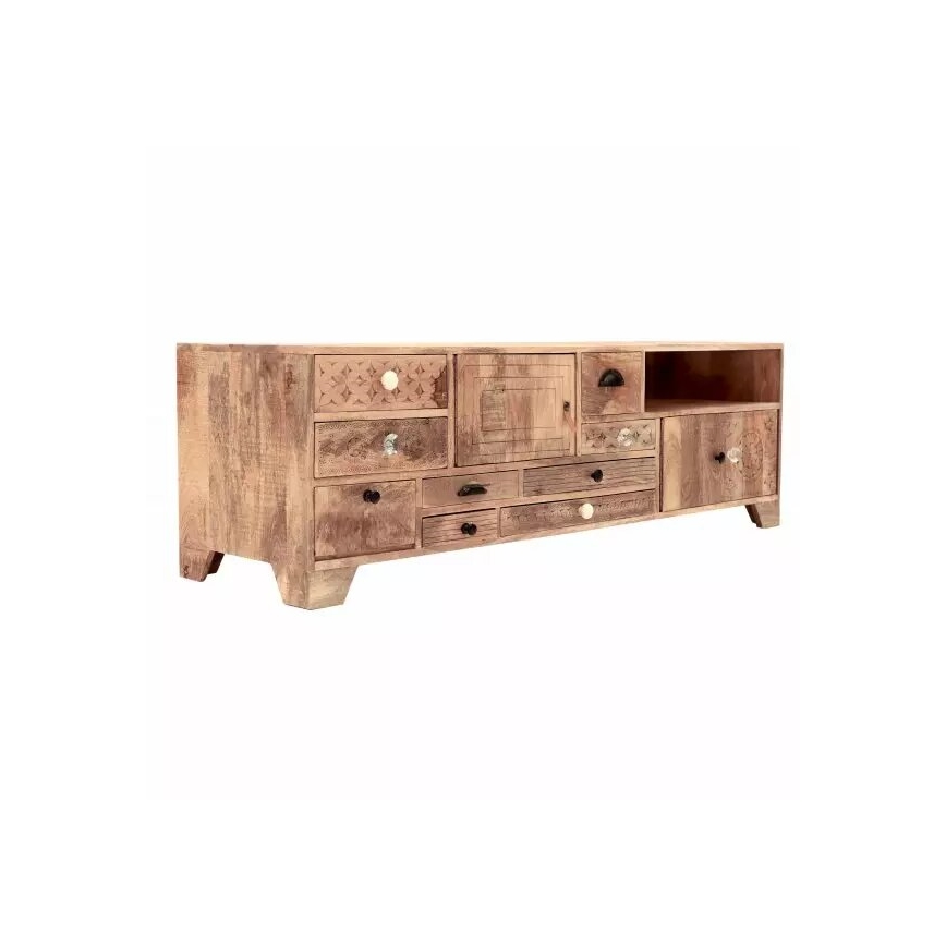TV stolík MANU 160x50 cm masív/mangovník