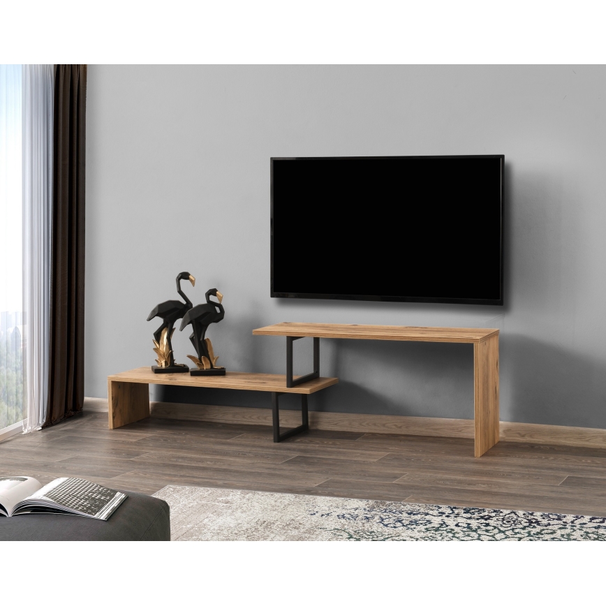 TV stolík OVIT 44x153 cm hnedá/čierna