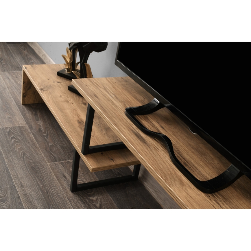 TV stolík OVIT 44x153 cm hnedá/čierna