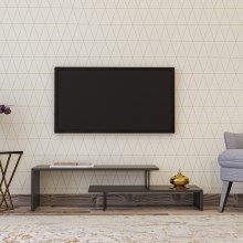TV stolík OVIT 45x120 cm antracit/číerna