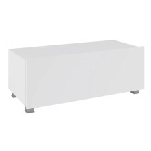 TV stolík PAVO 37x100 cm lesklá biela