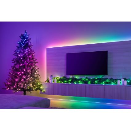 Twinkly - LED RGBW Stmievateľná vianočná dekorácia GARLAND 50xLED 2,7 m Wi-Fi
