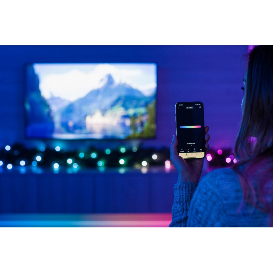 Twinkly - LED RGBW Stmievateľná vianočná dekorácia GARLAND 50xLED 2,7 m Wi-Fi