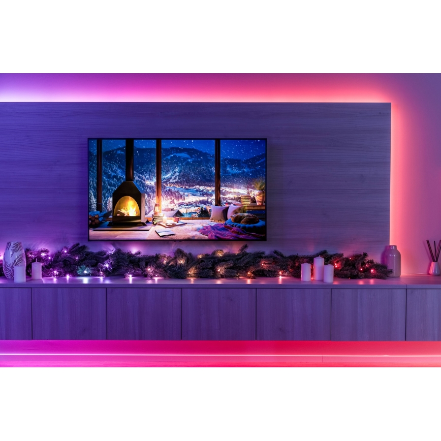 Twinkly - LED RGBW Stmievateľná vianočná dekorácia GARLAND 50xLED 2,7 m Wi-Fi