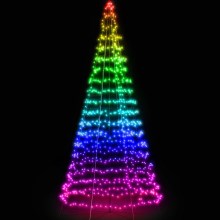 Twinkly - LED RGB Stmievateľný vonkajší vianočný stromček LIGHT TREE 300xLED 2m IP44 Wi-Fi