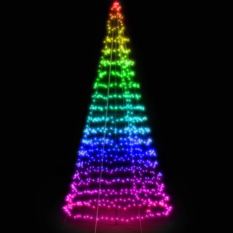 Twinkly - LED RGBW Stmievateľný vonkajší vianočný stromček LIGHT TREE 300xLED 2m IP44 Wi-Fi