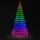 Twinkly - LED RGBW Stmievateľný vonkajší vianočný stromček LIGHT TREE 450xLED 3m IP44 Wi-Fi
