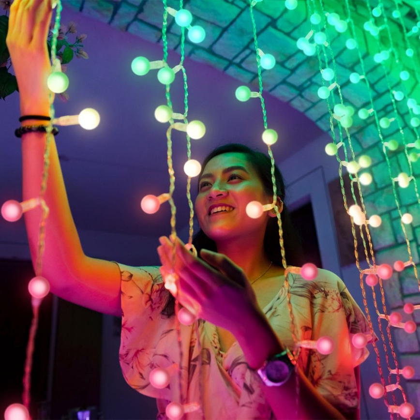 Twinkly - Dekoračné silikónové koncovky MINI CAPS 100 ks