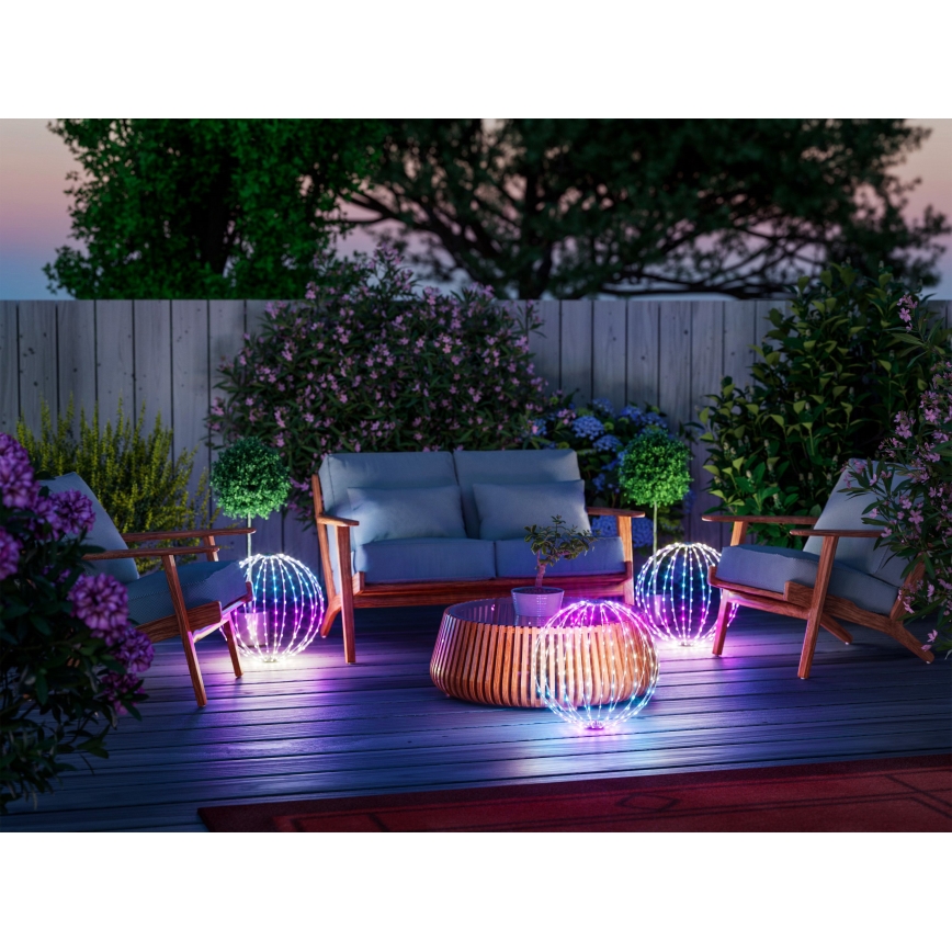 Twinkly - LED RGBW Stmievateľná vonkajšia dekorácia SPHERE 210xLED IP44 Wi-Fi