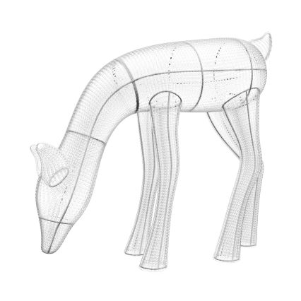 Twinkly - LED RGBW Stmievateľný vonkajší vianočný sob REINGEERS 160xLED IP44 Wi-Fi