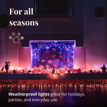 Twinkly - LED RGBW Stmievateľná vonkajšia vianočná reťaz CLUSTER 400xLED 9,5m IP44 Wi-Fi