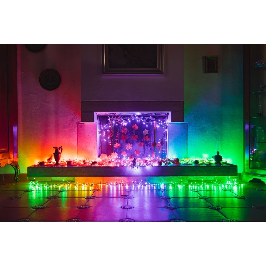 Twinkly - LED RGB Stmievateľný vonkajší vianočná reťaz CLUSTER 400xLED 9,5m IP44 Wi-Fi