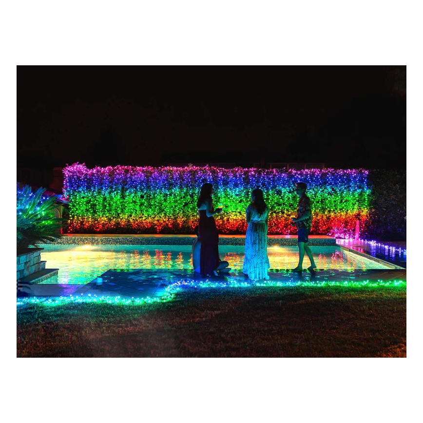 Twinkly - LED RGB Stmievateľný vonkajší vianočná reťaz CLUSTER 400xLED 9,5m IP44 Wi-Fi