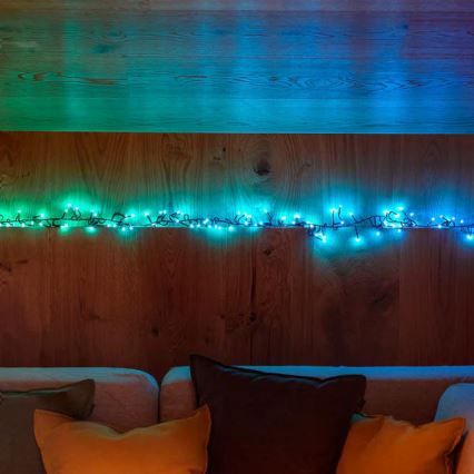 Twinkly - LED RGB Stmievateľný vonkajší vianočná reťaz CLUSTER 400xLED 9,5m IP44 Wi-Fi