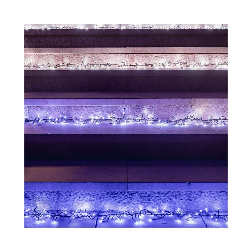 Twinkly - LED RGB Stmievateľný vonkajší vianočná reťaz CLUSTER 400xLED 9,5m IP44 Wi-Fi