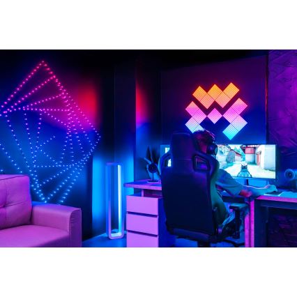 Twinkly - LED RGB stmievateľný vianočný reťaz DOTS 60×LED 7 m USB Wi-Fi