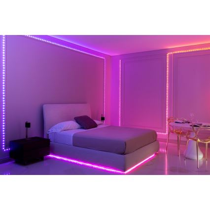 Twinkly - LED RGB stmievateľný vianočný reťaz DOTS 60×LED 7 m USB Wi-Fi