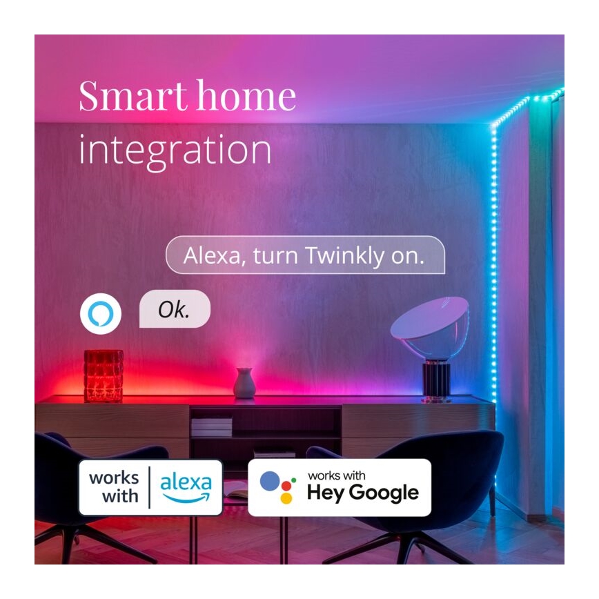 Twinkly - LED RGB Vonkajší stmievateľný pásik DOTS 400xLED 20 m IP44 Wi-Fi