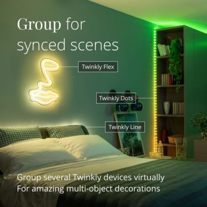 Twinkly - LED RGB Vonkajší stmievateľný pásik DOTS 400xLED 20 m IP44 Wi-Fi