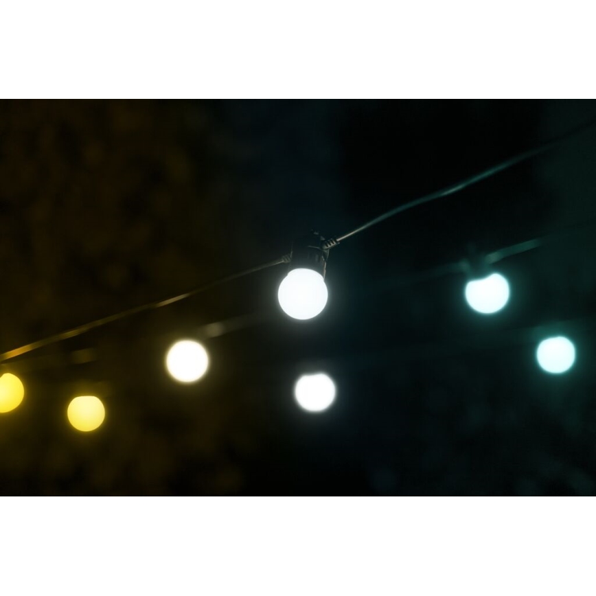Twinkly - LED Stmievateľná vonkajšia dekoračná reťaz FESTOON 20xLED 14m IP44 Wi-Fi