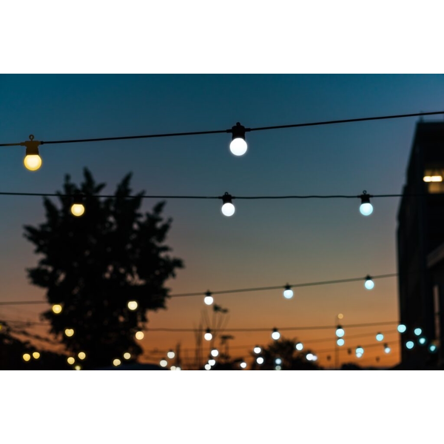 Twinkly - LED Stmievateľná vonkajšia dekoračná reťaz FESTOON 40xLED 24m IP44 Wi-Fi