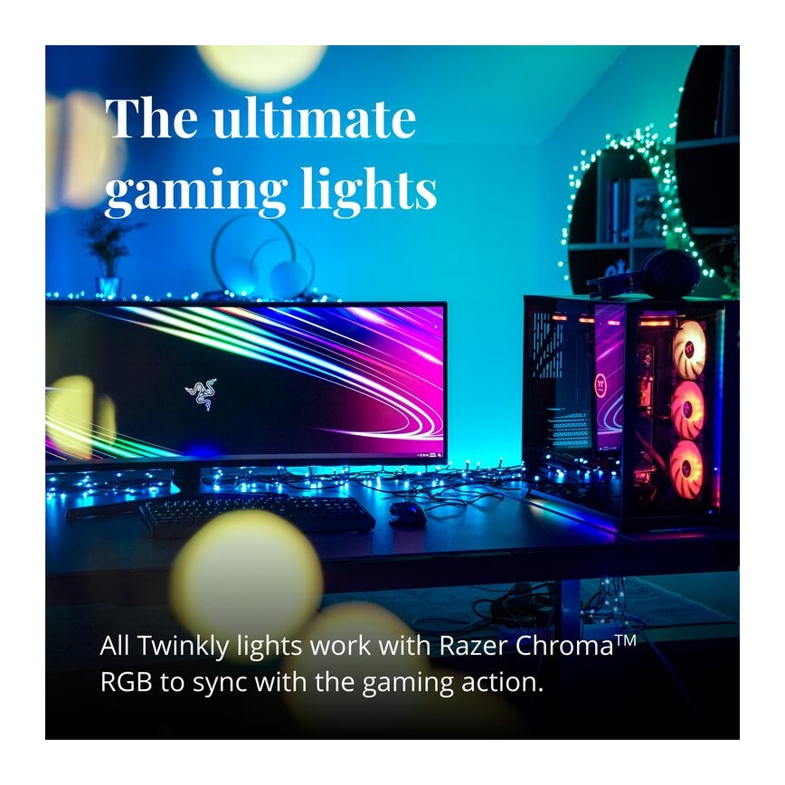 Twinkly - LED RGB Stmievateľný vonkajšia dekoračná reťaz FESTOON 40xLED 24m IP44 Wi-Fi