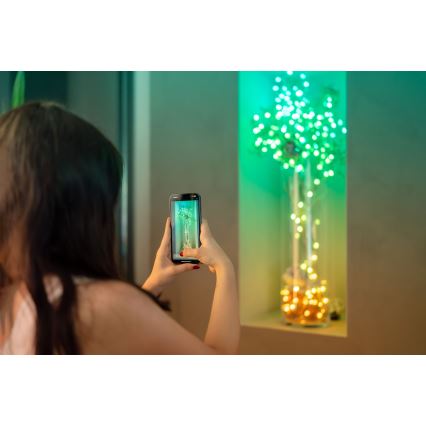 Twinkly - LED RGB Stmievateľná vianočná reťaz CANDIES 100xLED 8 m USB Wi-Fi