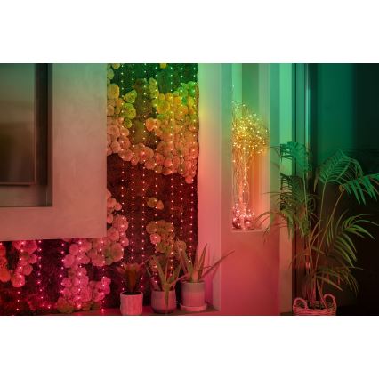 Twinkly - LED RGB Stmievateľná vianočná reťaz CANDIES 100xLED 8 m USB Wi-Fi