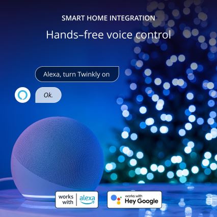 Twinkly - LED RGB Stmievateľná vianočná reťaz CANDIES 100xLED 8 m USB Wi-Fi