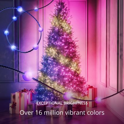 Twinkly - LED RGB Stmievateľná vianočná reťaz CANDIES 100xLED 8 m USB Wi-Fi