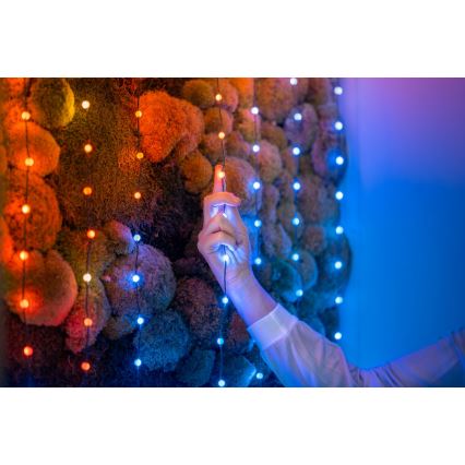 Twinkly - LED RGB Stmievateľná vianočná reťaz CANDIES 100xLED 8 m USB Wi-Fi