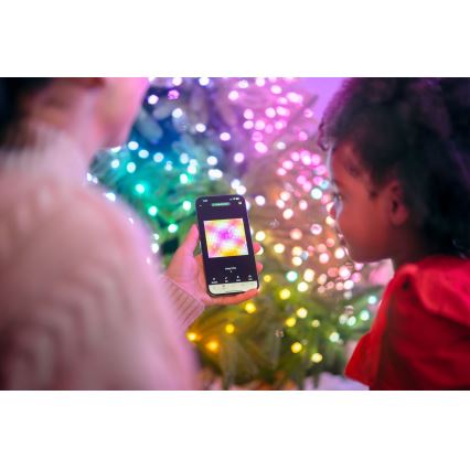 Twinkly - LED RGB Stmievateľný reťaz CANDIES 100xLED 8 m USB Wi-Fi