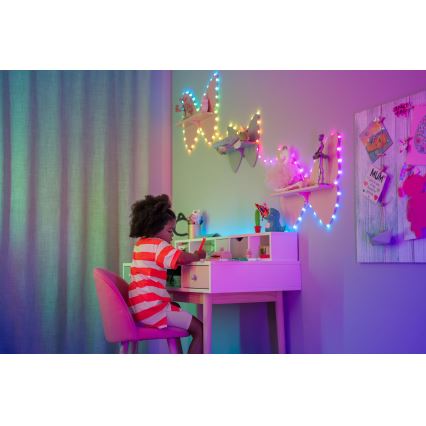 Twinkly - LED RGB Stmievateľná vianočná reťaz CANDIES 200xLED 14 m USB Wi-Fi