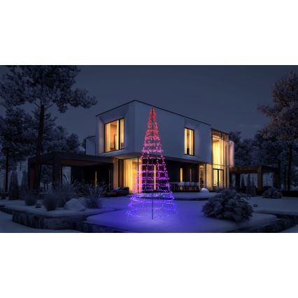 Twinkly - LED RGBW Stmievateľný vonkový vianočný stromček LIGHT TREE 1000xLED 6 m IP44 Wi-Fi