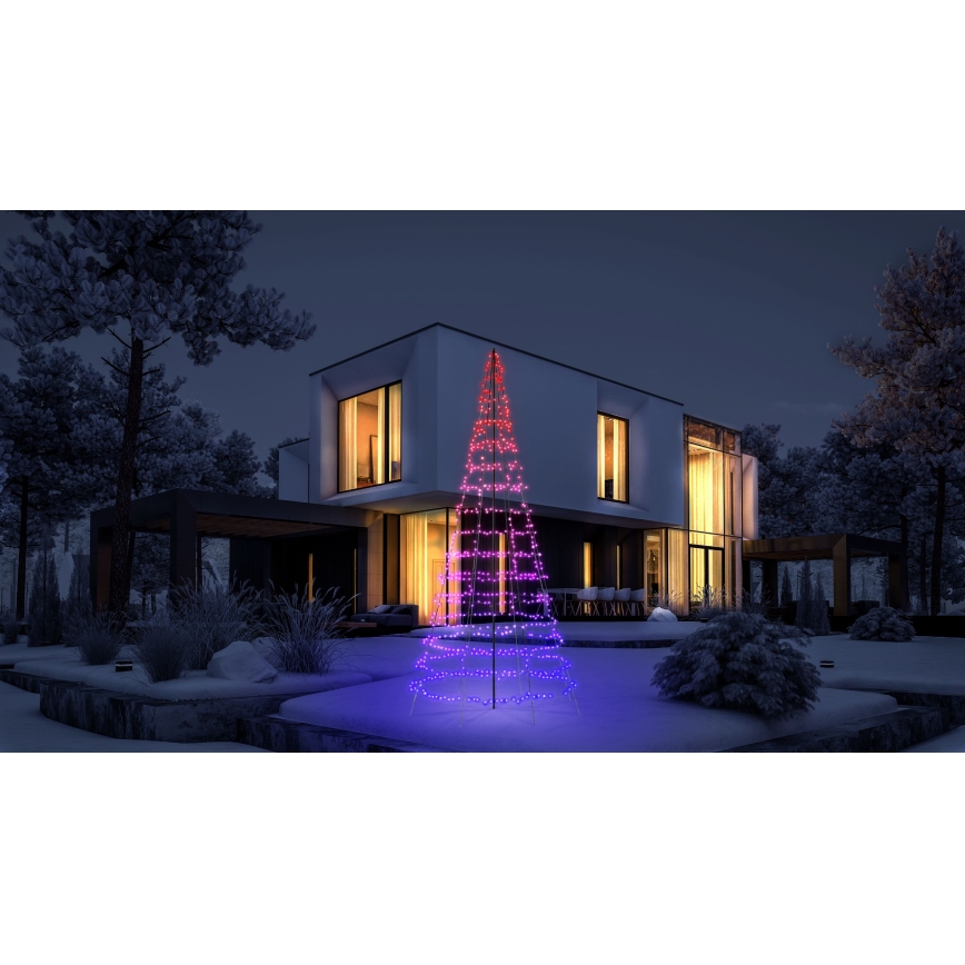 Twinkly - LED RGBW Stmievateľný vonkový vianočný stromček LIGHT TREE 1000xLED 6 m IP44 Wi-Fi