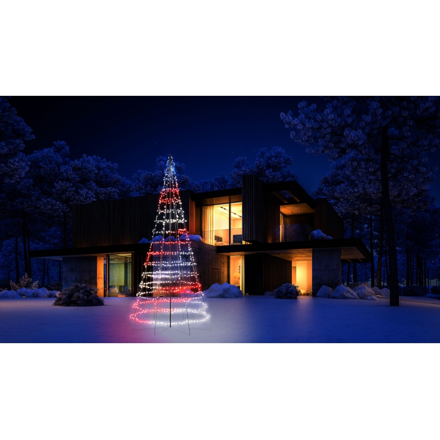 Twinkly - LED RGBW Stmievateľný vonkový vianočný stromček LIGHT TREE 1000xLED 6 m IP44 Wi-Fi